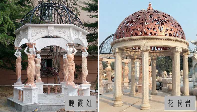 歐式景觀涼亭，大理石涼亭，石雕景觀涼亭